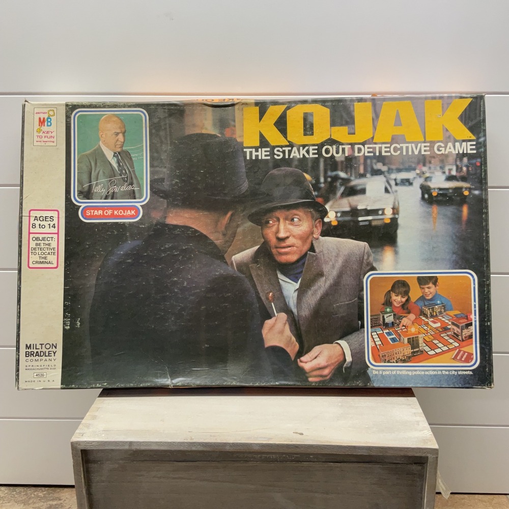 Vintage 1975 Kojak The Stake Out Detective Board Game Milton Bradley 4520